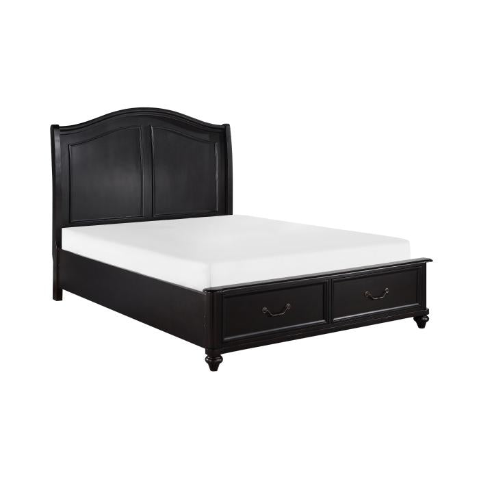 Herman (3) California King Platform Bed with Footboard Storage - Furniture Now (CA)