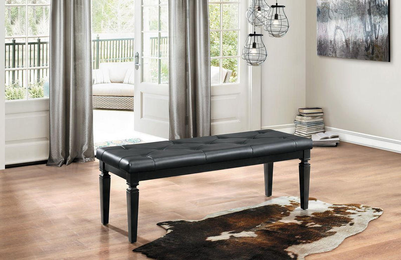 Allura Bed Bench in Black 1916BK-FBH - Furniture Now (CA)