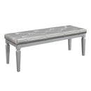Allura Bed Bench in Silver 1916-FBH - Furniture Now (CA)