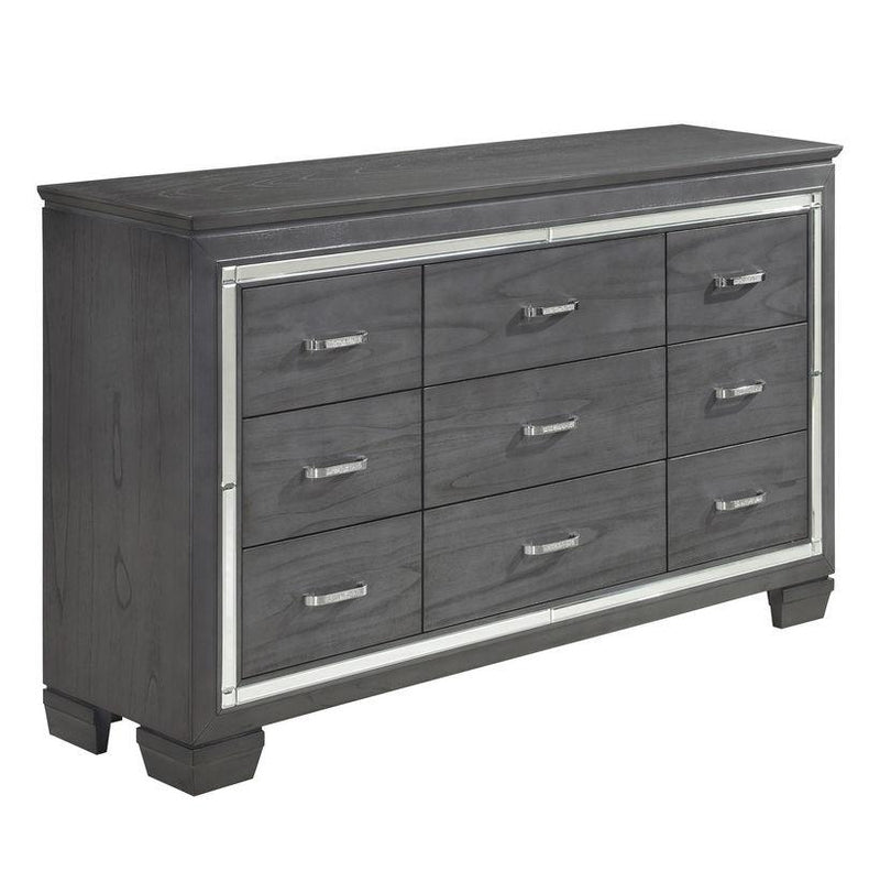 Allura Dresser in Gray 1916GY-5 - Furniture Now (CA)