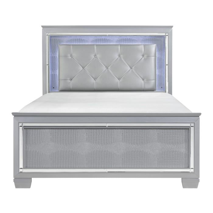 Allura Full Panel Bed in Silver 1916F-1 - Furniture Now (CA)