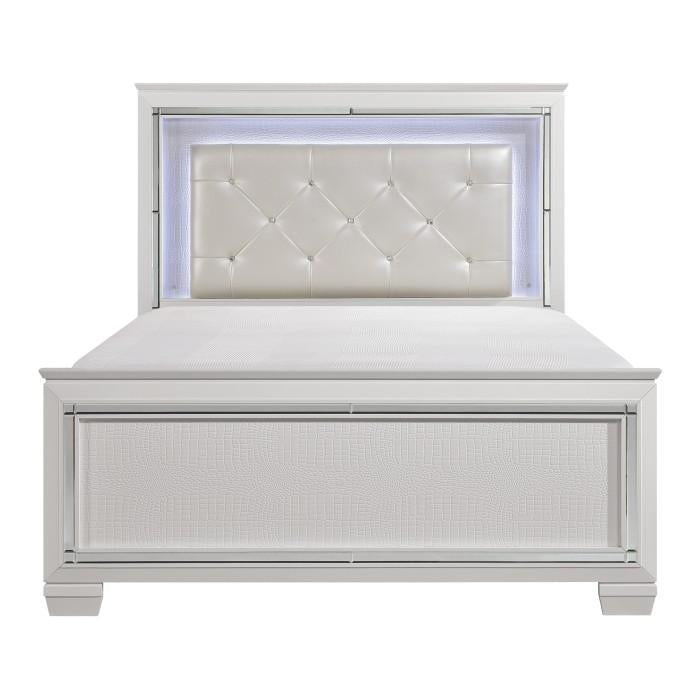 Allura (3)California King Bed, LED Lighting - Furniture Now (CA)