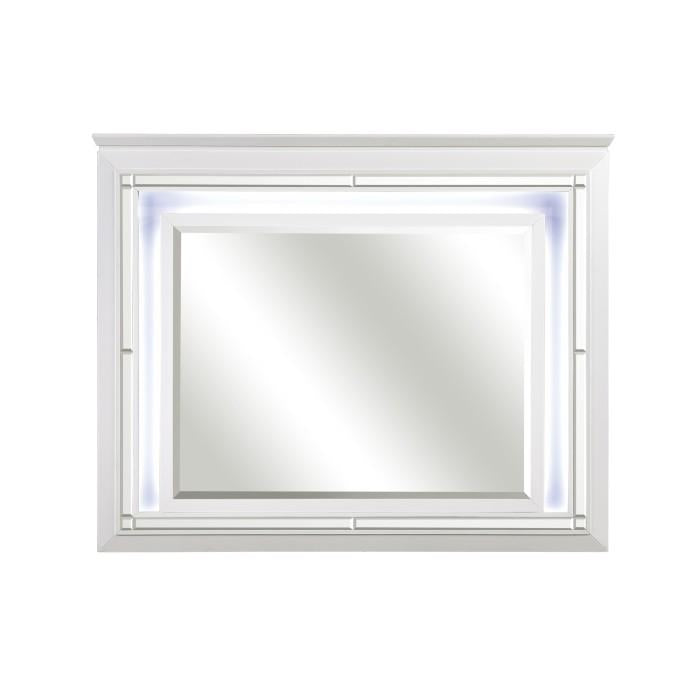Allura Mirror in White 1916W-6 - Furniture Now (CA)