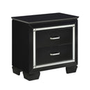 Allura Nightstand in Black 1916BK-4 - Furniture Now (CA)