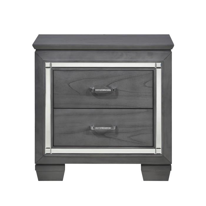 Allura Nightstand in Gray 1916GY-4 - Furniture Now (CA)