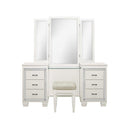 Allura Vanity Dresser with Mirror in White 1916W-15 - Furniture Now (CA)