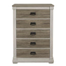 Arcadia Chest in White & Weathered Gray 1677-9 - Furniture Now (CA)