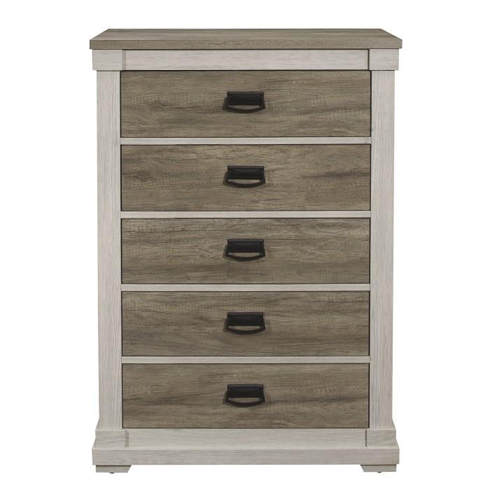 Arcadia Chest in White & Weathered Gray 1677-9 - Furniture Now (CA)