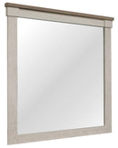 Arcadia Mirror in White & Weathered Gray 1677-6 - Furniture Now (CA)