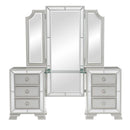 Avondale Vanity Dresser with Mirror in Silver 1646-15 - Furniture Now (CA)