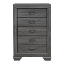 Beechnut 5 Drawer Chest in Gray 1904GY-9 - Furniture Now (CA)