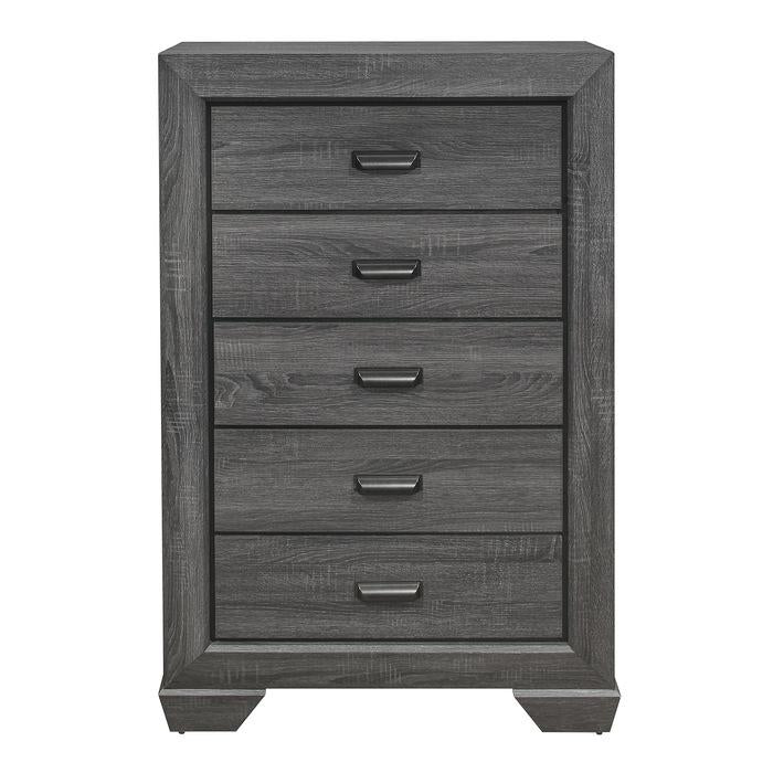 Beechnut 5 Drawer Chest in Gray 1904GY-9 - Furniture Now (CA)