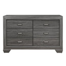 Beechnut 6 Drawer Dresser in Gray 1904GY-5 - Furniture Now (CA)