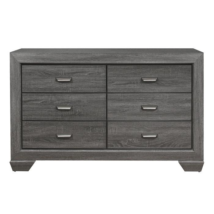 Beechnut 6 Drawer Dresser in Gray 1904GY-5 - Furniture Now (CA)