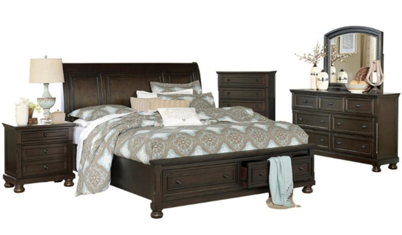 Begonia King Platform Bed in Gray 1718KGY-1EK - Furniture Now (CA)