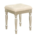 Celandine Vanity Stool in Pearl/Silver 1928-14 - Furniture Now (CA)