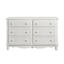 Clementine 6 Drawer Dresser in White B1799-5 - Furniture Now (CA)
