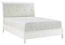 Cotterill King Upholstered Sleigh Bed in Antique White 1730KWW-1EK - Furniture Now (CA)