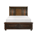 Cumberland (3)California King Sleigh Platform Bed with Footboard Storage - Furniture Now (CA)