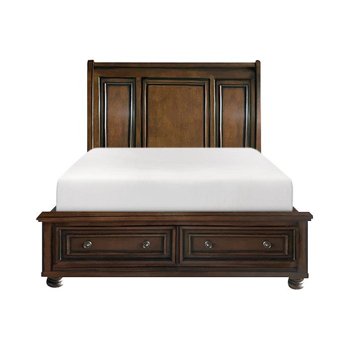 Cumberland (3)California King Sleigh Platform Bed with Footboard Storage - Furniture Now (CA)