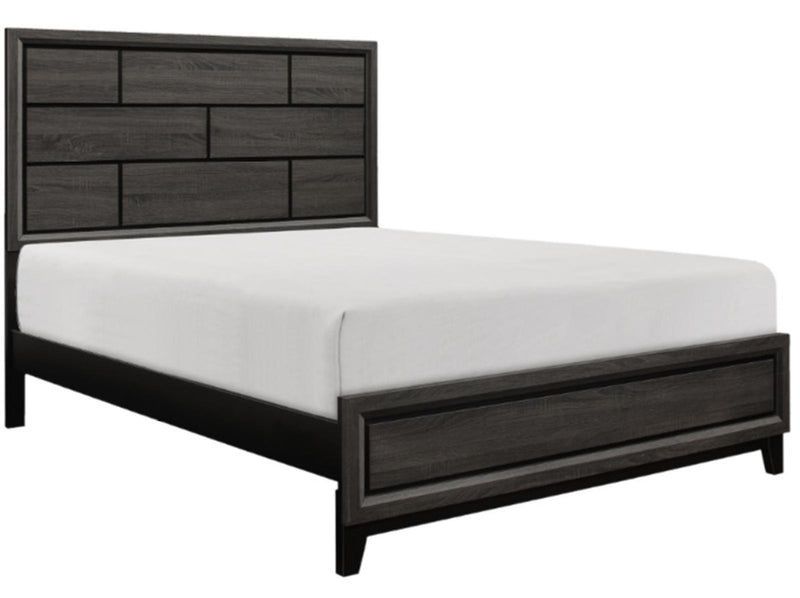 Davi Queen Panel Bed in Gray 1645-1 - Furniture Now (CA)