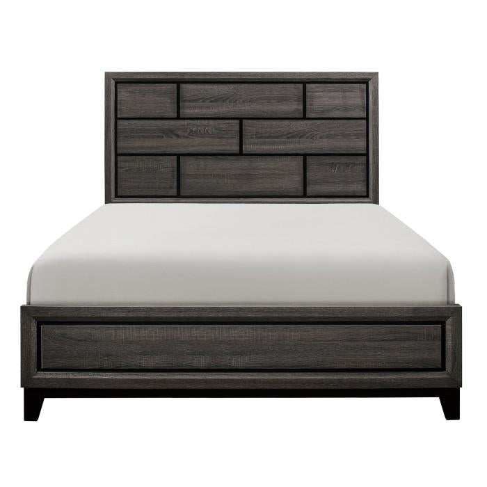 Davi King Panel Bed in Gray 1645K-1EK - Furniture Now (CA)