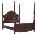 Deryn Park Queen Poster Bed in Cherry 2243-1 - Furniture Now (CA)