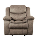Bastrop Glider Reclining Chair in Brown 8230FBR-1