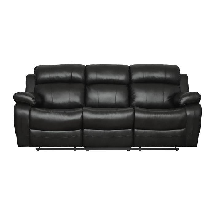 Marille Double Reclining Sofa in Black