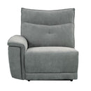 Tesoro Power Left Side Reclining Chair in Dark Gray 9509DG-LRPWH