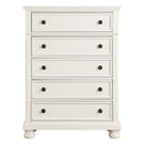Laurelin 5 Drawer Chest in White 1714W-9
