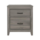 Waldorf 2 Drawer Nightstand in Dark Gray 1902-4