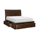 Logandale (4) Eastern King Platform Bed with Footboard Storage