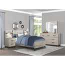 1577-4P-Bedroom (2) Night Stand with Wall Panel - Furniture Now (CA)