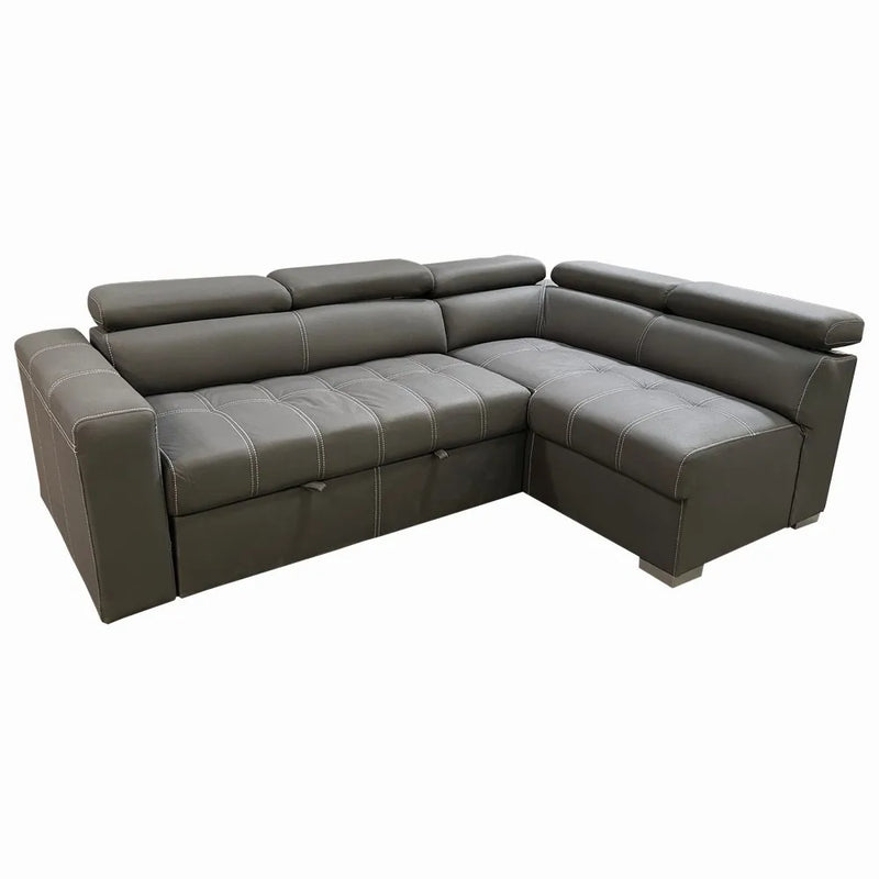Primo International Furniture In Los Angeles, Abby Ensemble Sleeper Sectional In Charcoal. Model