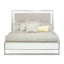 AICO Michael Amini Marquee Eastern King Panel Bed in Cloud White - Furniture Now (CA)