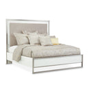 AICO Michael Amini Marquee Eastern King Panel Bed in Cloud White - Furniture Now (CA)
