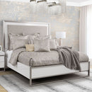 AICO Michael Amini Marquee Eastern King Panel Bed in Cloud White - Furniture Now (CA)