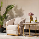 Michael Amini Carmela Chair Gold - Furniture Now (CA)