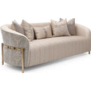 ID: 86124 AICO Michael Amini Lisbon Sofa - Opal Gold - Furniture Now (CA)