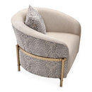 AICO Michael Amini Lisbon Chair in Opal Gold - Furniture Now (CA)