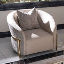 AICO Michael Amini Lisbon Chair in Opal Gold - Furniture Now (CA)