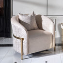 AICO Michael Amini Lisbon Chair in Opal Gold - Furniture Now (CA)