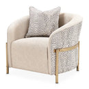 AICO Michael Amini Lisbon Chair in Opal Gold - Furniture Now (CA)