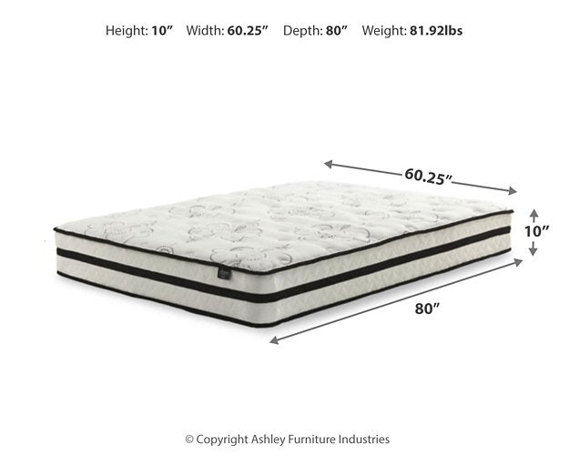 Chime 10 Inch Hybrid 10 Inch Mattress and Pillow - Furniture Now (CA)