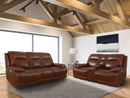 COLOSSUS - NAPOLI BROWN POWER CONSOLE LOVESEAT - Furniture Now (CA)