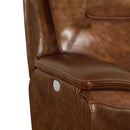 COLOSSUS - NAPOLI BROWN POWER CONSOLE LOVESEAT - Furniture Now (CA)