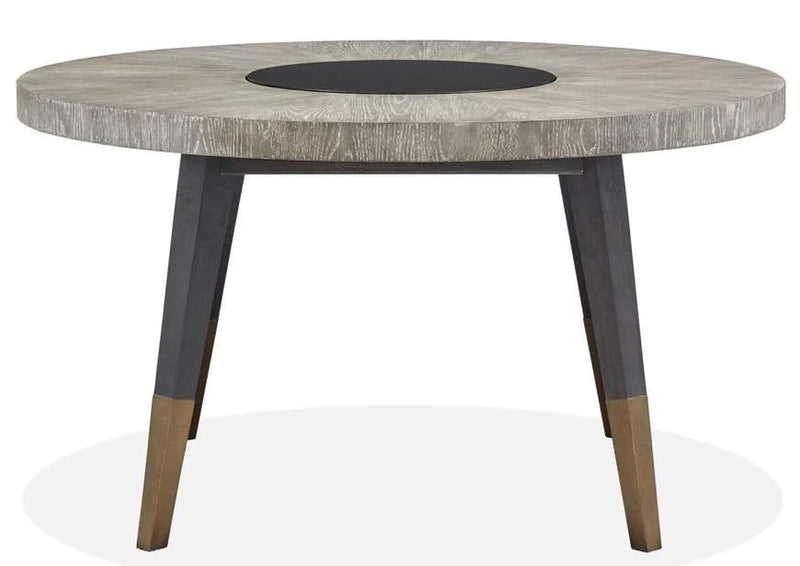 Magnussen Furniture Ryker Round Dining Table in Nocturn Black