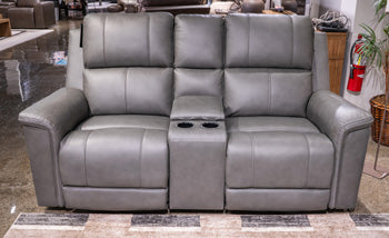 Bleckley Power Reclining Loveseat with Console - Furniture Now (CA)