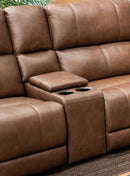 Bleckley Power Reclining Sectional Loveseat with Console - Furniture Now (CA)